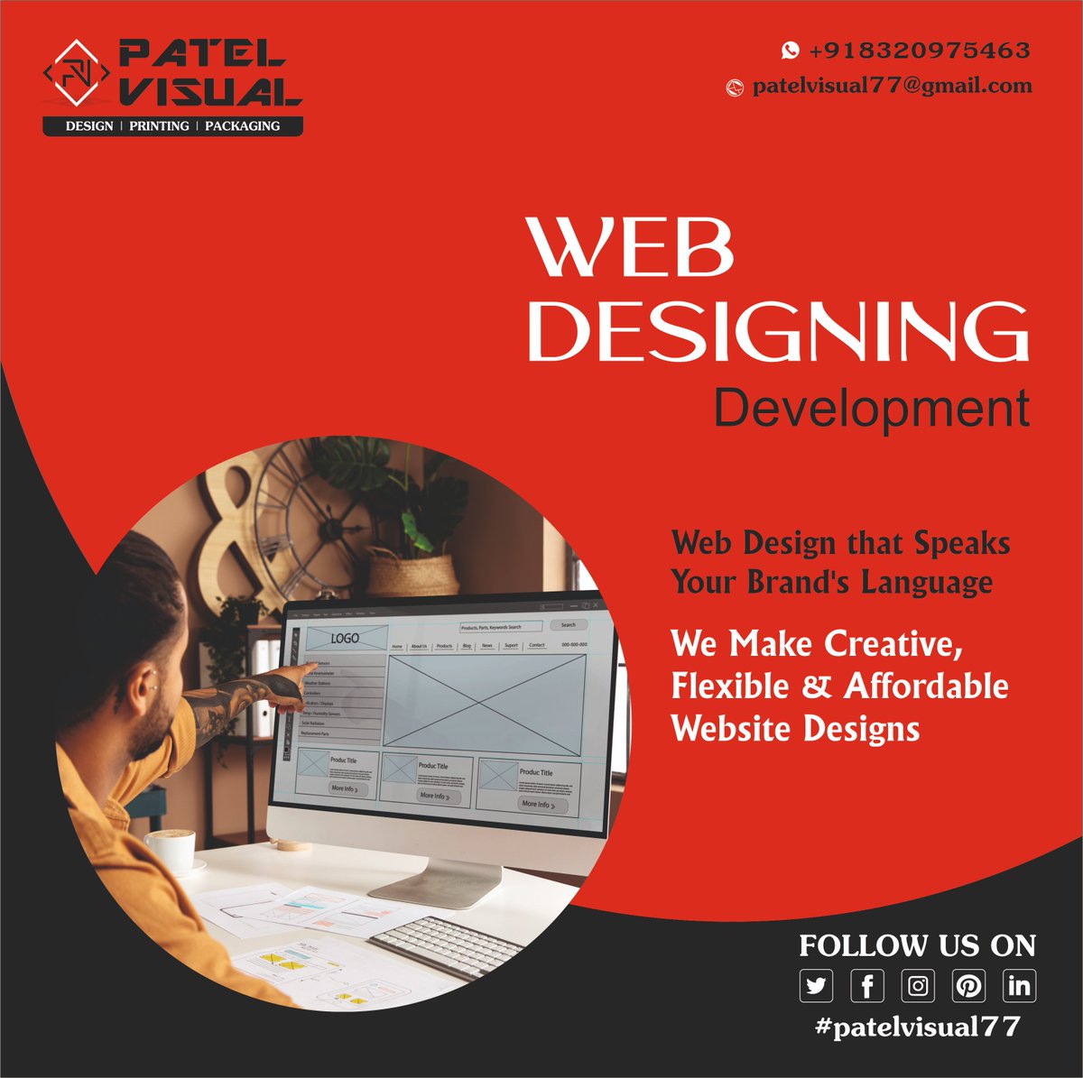 #patelvisual #graphicdesign #webdesign #logodesign #flyerdesign #packagingdesign #3dmockup