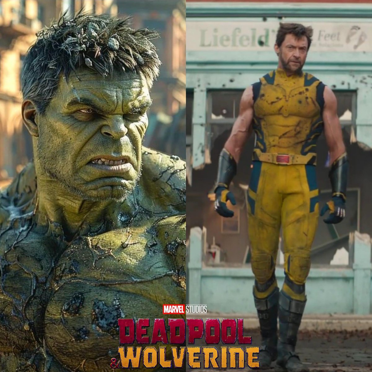 -HULK VS WOLVERINE-

Todo parece indicar que en #deadpoolandwolverine veremos una batalla breve entre el Hulk de #EdwardNorton & el Wolverine de #HughJackman 

-Se ha revelado que Hulk será el motivo por el que Wolverine se quite sus mangas para luchar mejor