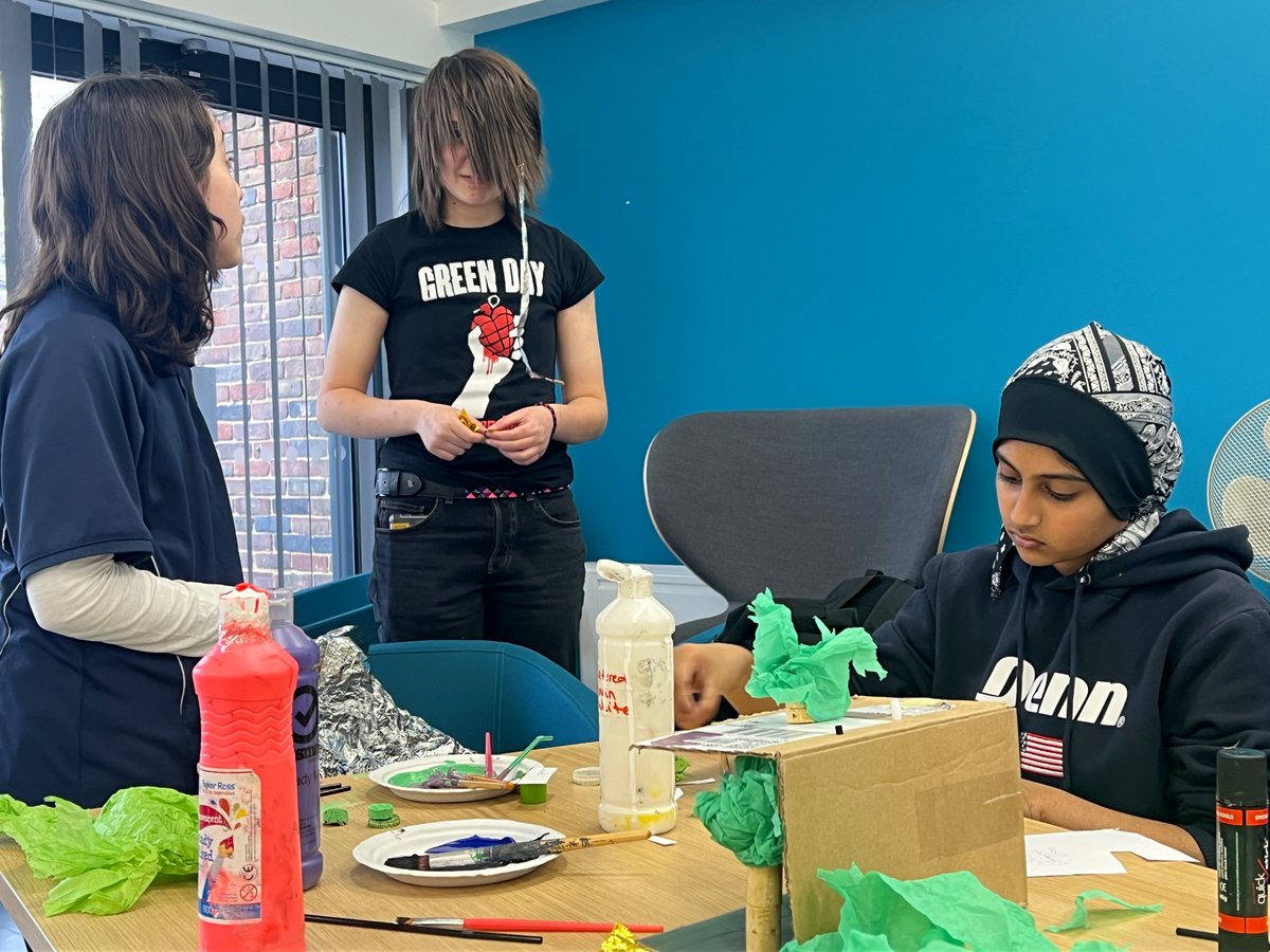 Model box making at our Granby #afterschoolclub. The young people had such a great time!! #YTH #Nextsteps #TheatreThursday