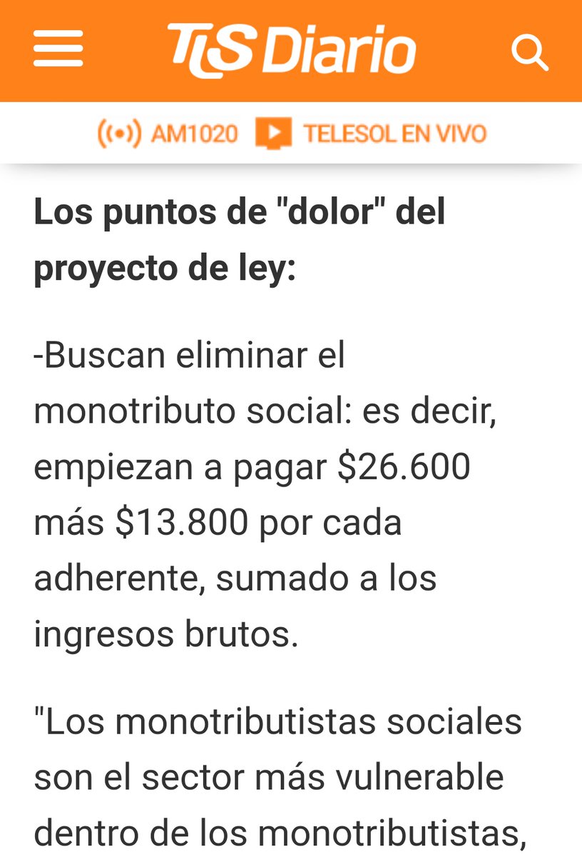 A través del proyecto de 'Ley de Medidas Fiscales', el gobierno de Milei busca modificar el régimen del monotributo. 'Si esto no tiene impacto en las arcas del Estado, ¿por qué lo hacen?', apuntó la Asociación Monotributistas Asociados.
LO HACEN PORQUE SON UNOS HIJOS DE MIL PUTAS