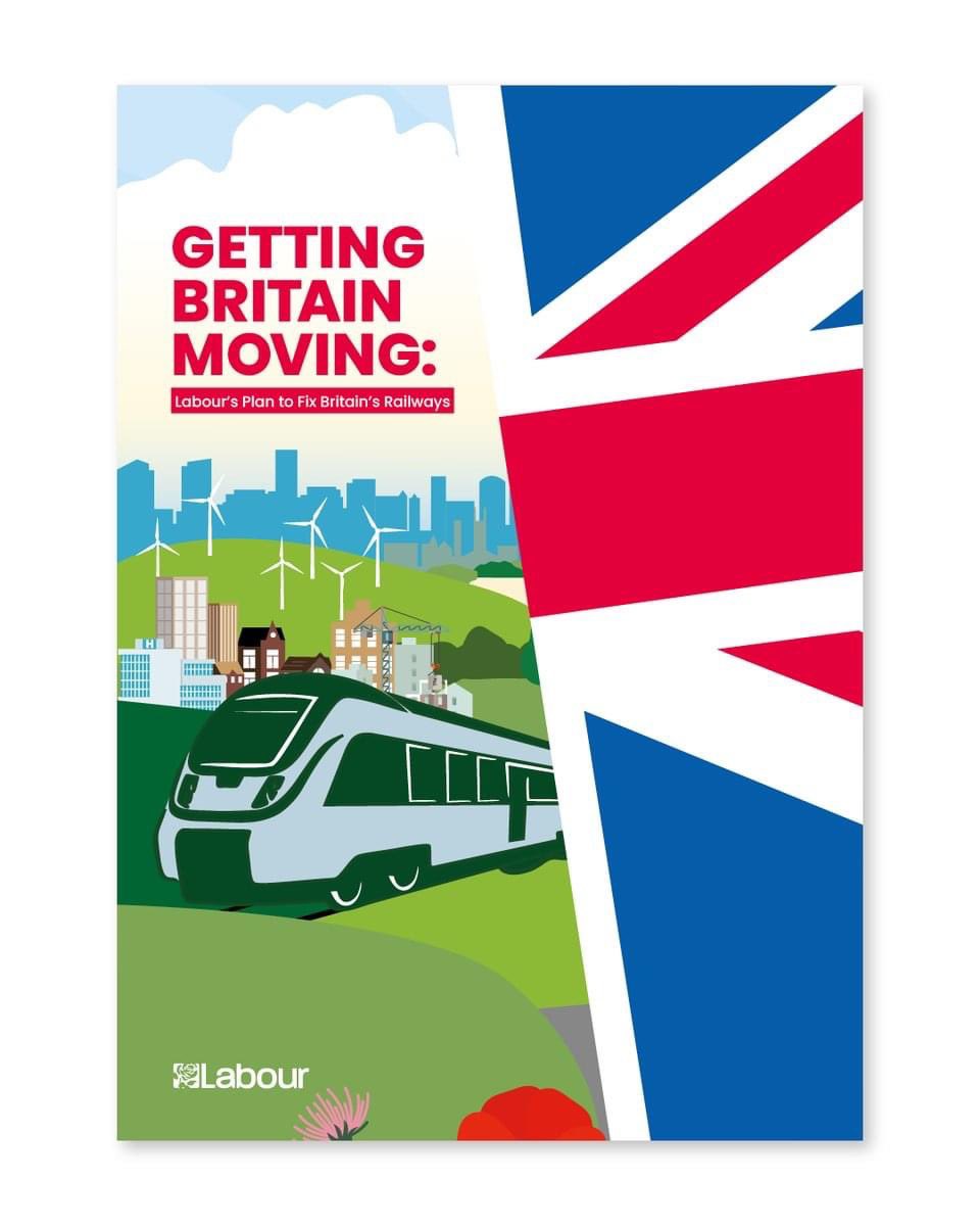 🚨Labour will create Great British Railways. ✅Publicly owned ✅Passenger focused ✅Fit for the future ✅A best-price ticket guarantee ✅ Establish a passenger watchdog ✅ Eliminate fragmentation and waste ✅ Empower devolved leaders ✅ A new expert-led body to run our railways.