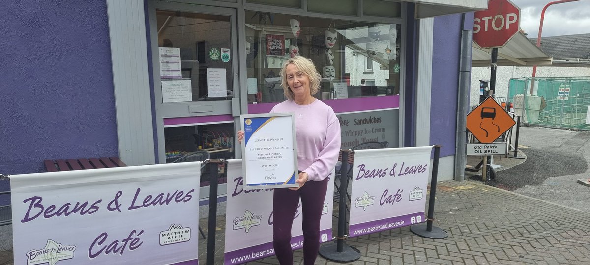 ChefStevenL's tweet image. Best Restaurant Manager in Westmeath!! Well done Martina, well deserved 👏 👍