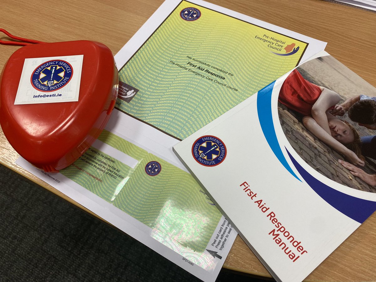 EmergencyTrg's tweet image. Do you need a Certified First Aid Course ? Our PHECC accredited FAR course in Dublin is for you, being run on the 7th to 9th May 2024

Contact info@esti.ie to register

#firstaidtraining #firstaidcourse #pheccaccredited