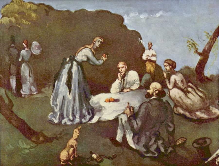 PAUL CÉZANNE, 

🎨 'Luncheon on the Grass', 1869.

#romanticism #paulcezanne