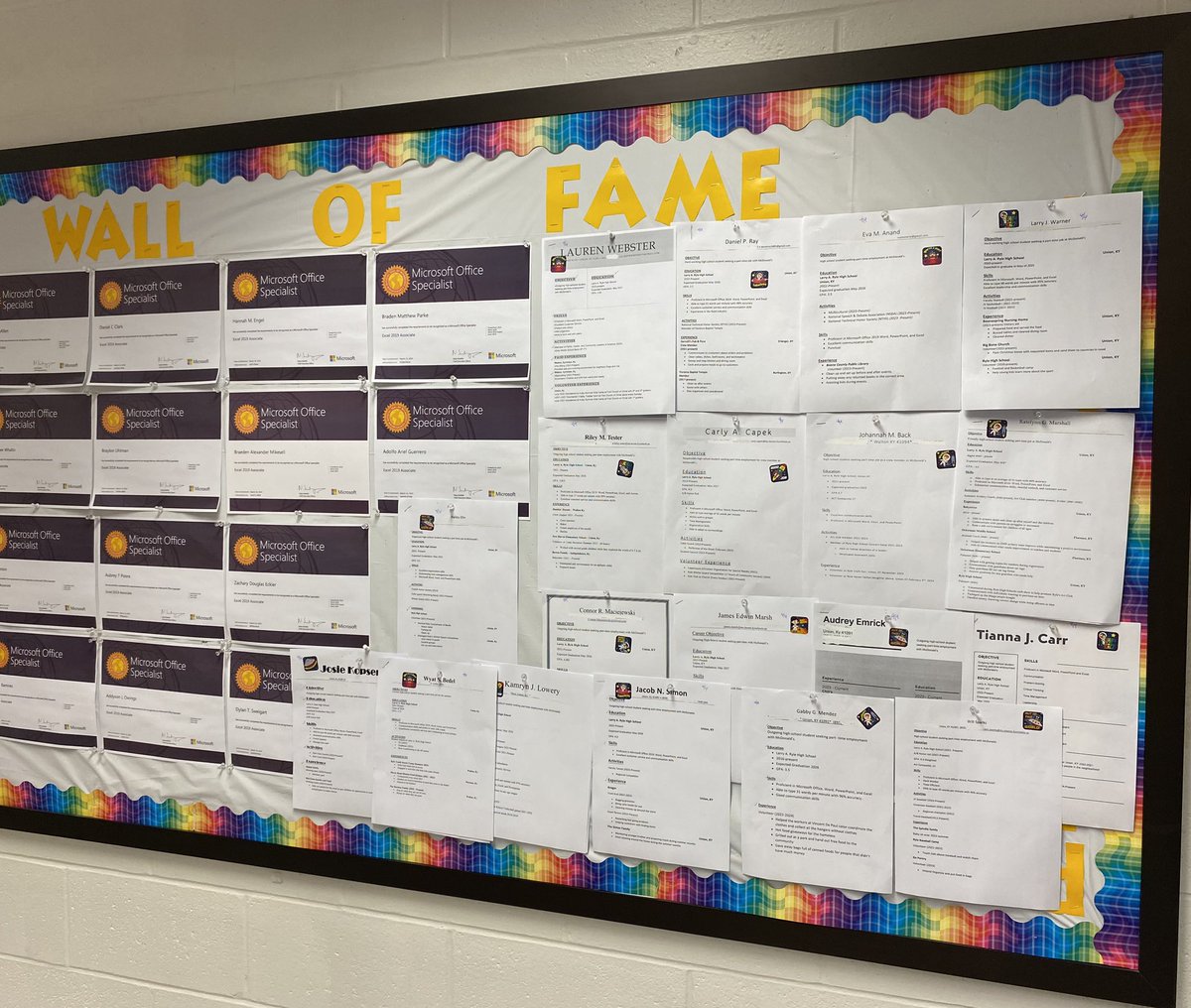 Great resumes from Digital Literacy students! <a href="/ryleraiders/">Larry A. Ryle HS</a> <a href="/Boone_County/">Boone County Schools</a>