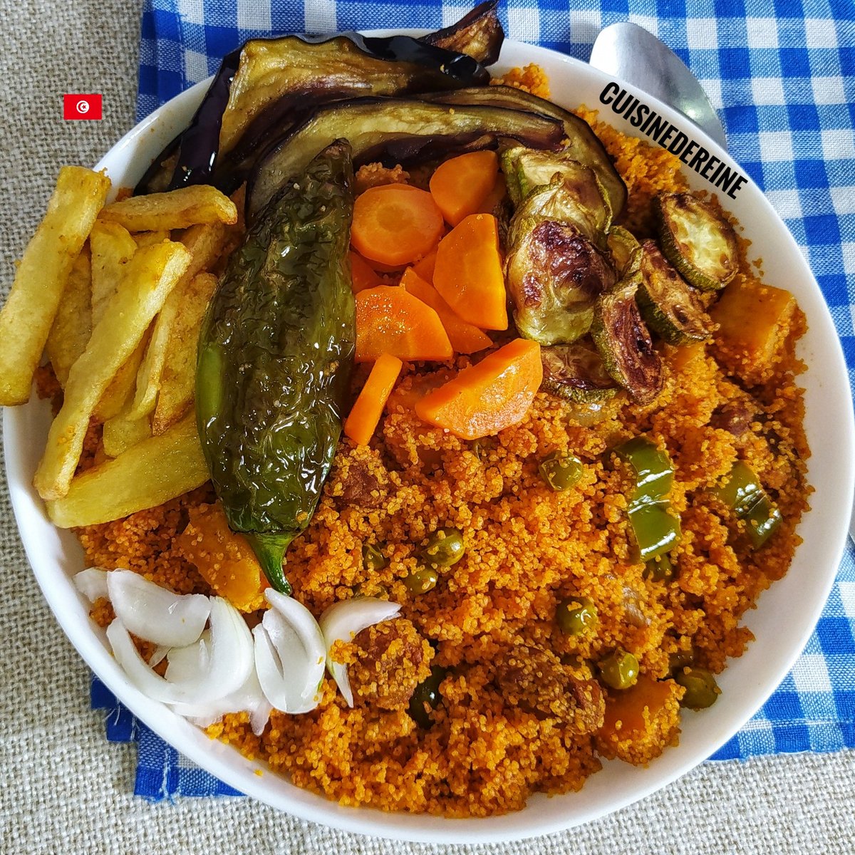 مسفوف جربي 🇹🇳 #Couscous #Food #Tunisia