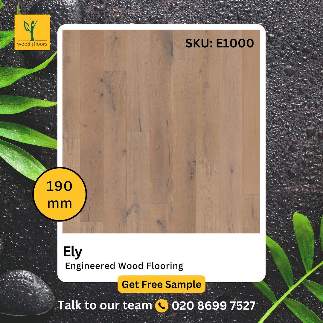 Ely Engineered Wood Flooring (SKU: E1000)

Get a free sample!
wood4floors.co.uk/product/ely-en…

Visit our website: wood4floors.co.uk
Talk to our team: 020-8699-7527

#wood4floors #woodflooring #london #homedecor #interiordesign #home #realestate #londonhomes