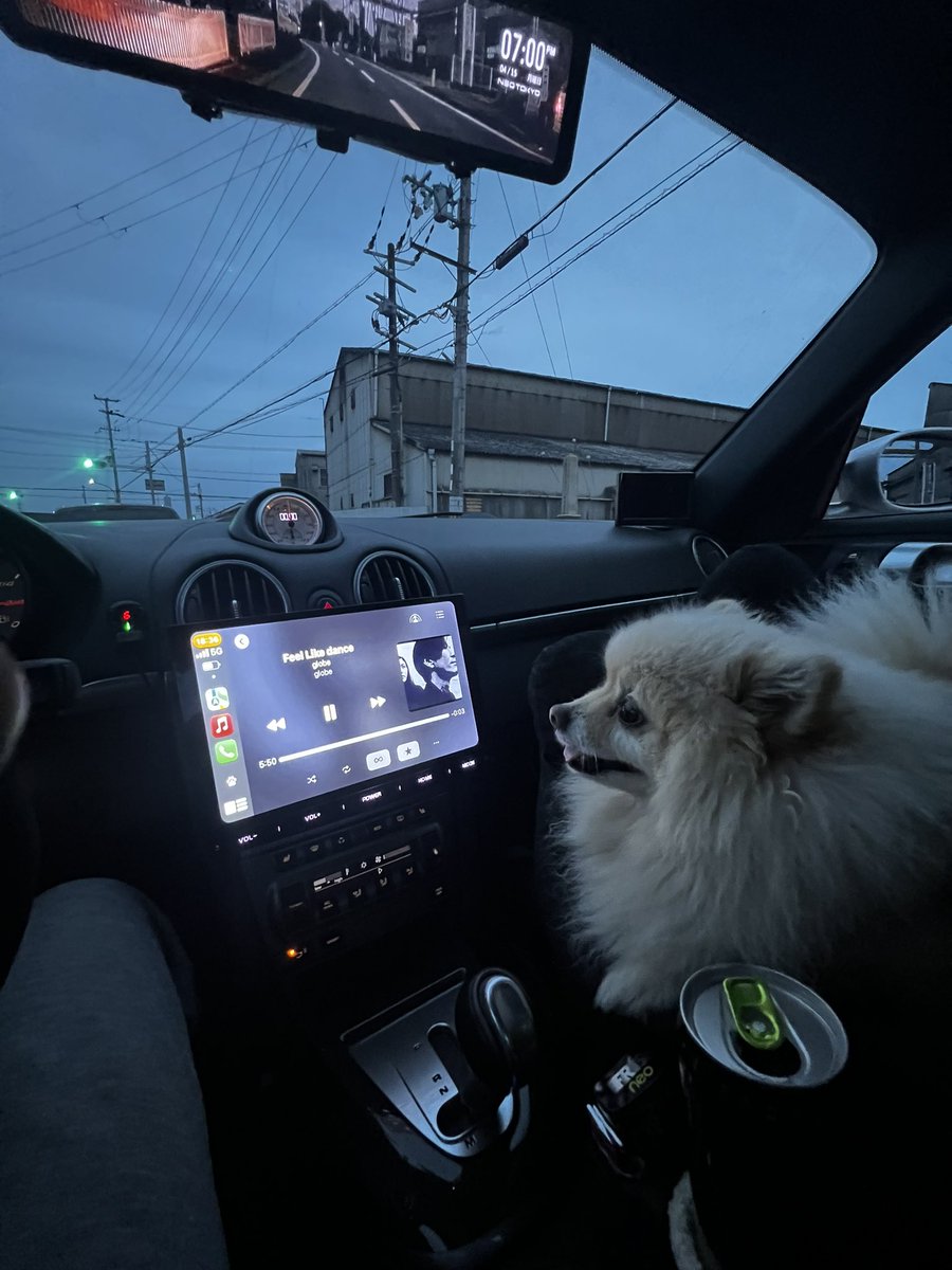846pom's tweet photo. 古かったナビを流行りのディスプレイオーディオとやらに交換
画面の大きさに野獣ちゃんもびっくり‼️😳
ナビも音楽もスマホ頼りだったのでコレは素晴らしいです♡
#pomido #pra102 #ディスプレイオーディオ #987cayman #cayman #porsche #ポルシェ #ケイマン https://t.co/wWSDC4U7jj