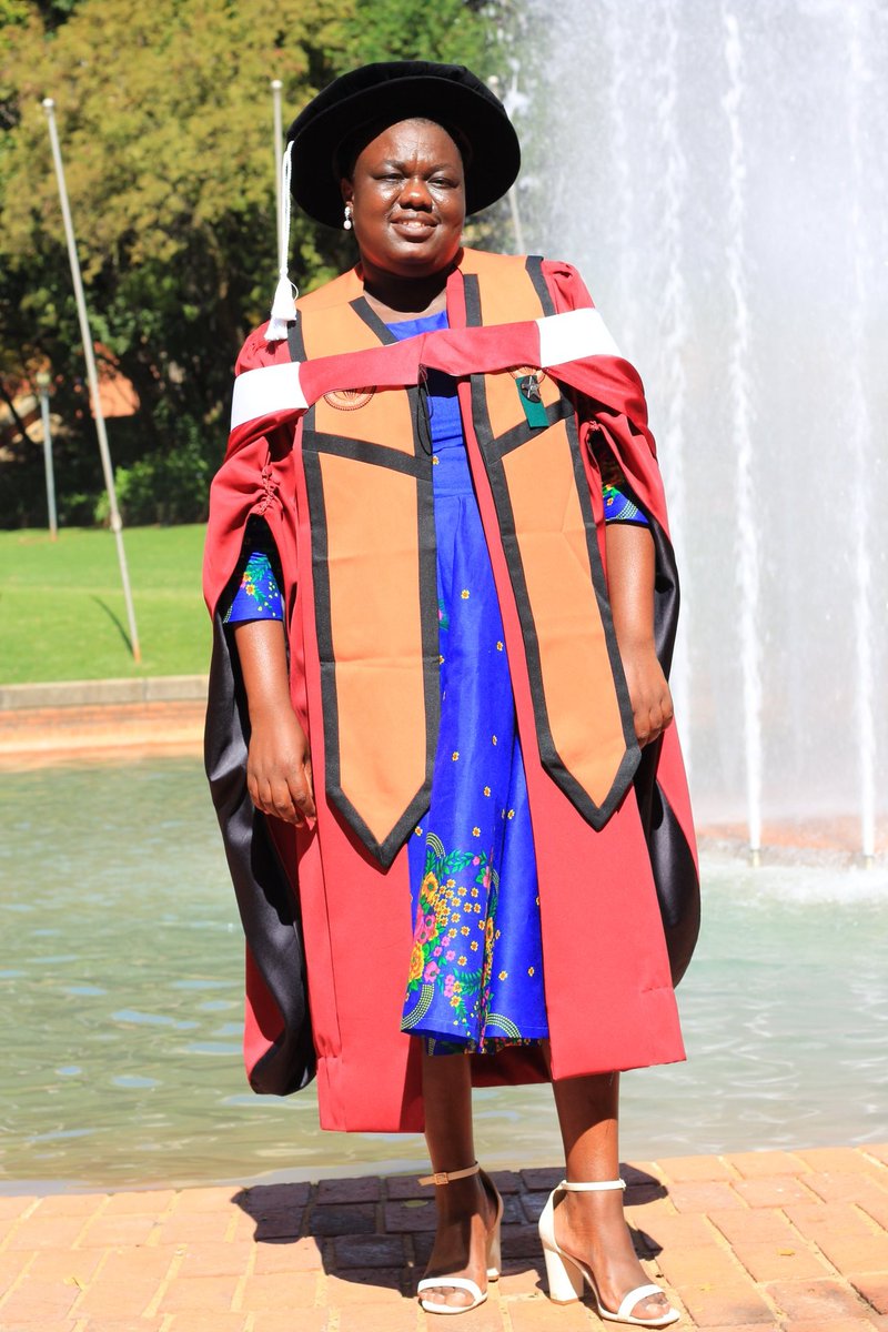 PhD in load shedding (Electrical and Electronic Engineering). It is done. From Limpopo to here.Dr Mom, Dr Tendo. Ndo Livhuwa 🎓🎓🎓🎓