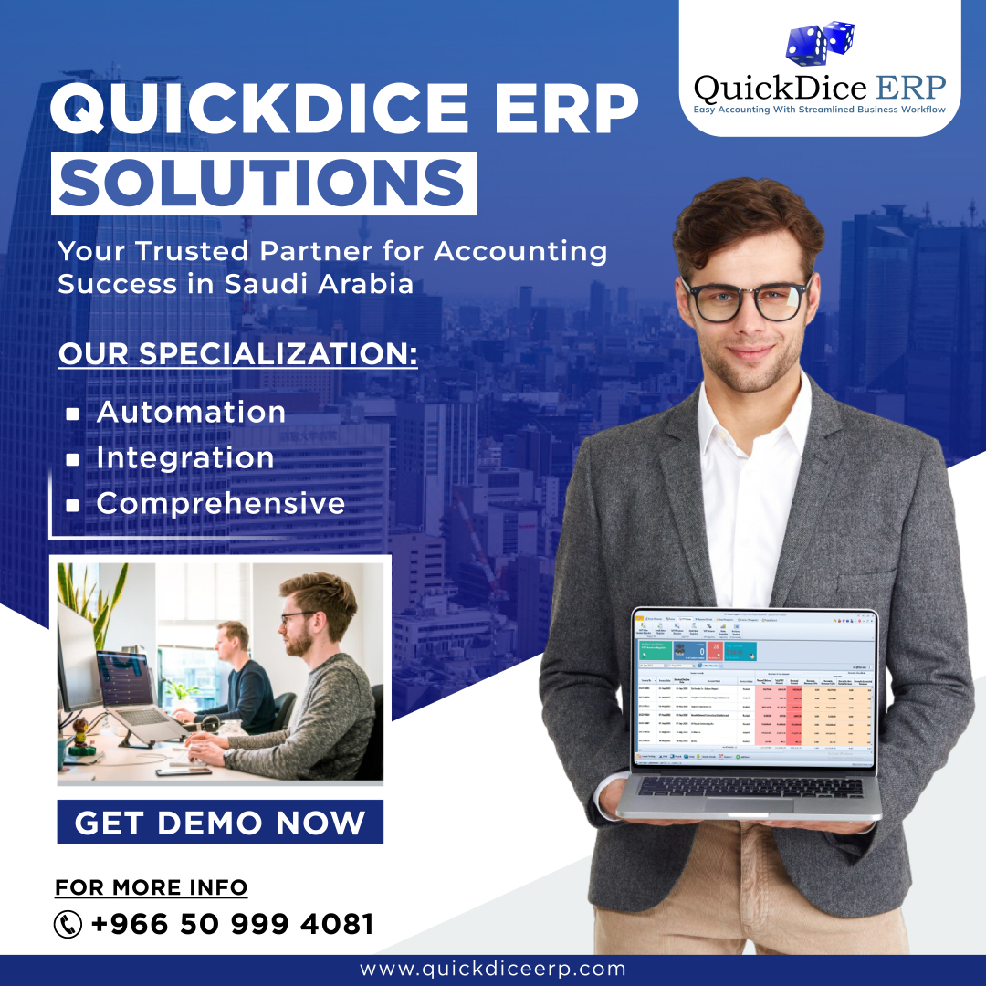 Streamline accounting in Saudi Arabia with QuickDice ERP Solutions. Trusted for accuracy compliance and growth #pulseinfotech #pulseinfotechco #quickdice #quickdiceerp #quickdiceinvocing #quickdiceaccounting #quickdiceinvoice #Saudi Arabia #ksa    
🌐quickdiceerp.com