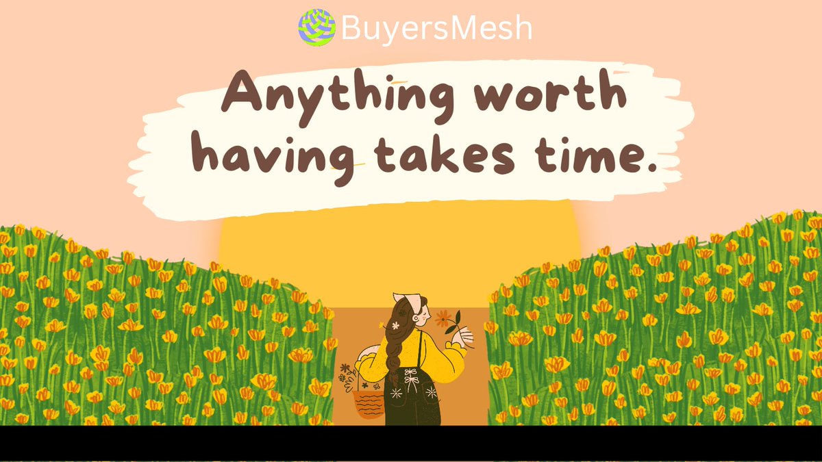 At BuyersMesh, we understand the value of patience. That's why we meticulously verify Indian sellers to ensure top-notch quality for our USA buyers. 🛍️✨ . . . #b2b #ecommerce #trust #quality #patiencepaysoff