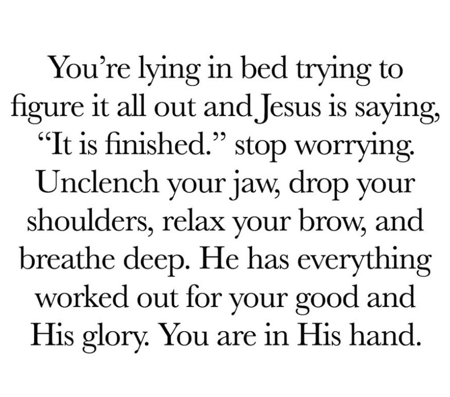 “Do not be anxious about anything, but in every situation, by prayer and petition, with thanksgiving, present your requests to God.” Philippians 4:6 Whatever “it” is…you are in good hands!