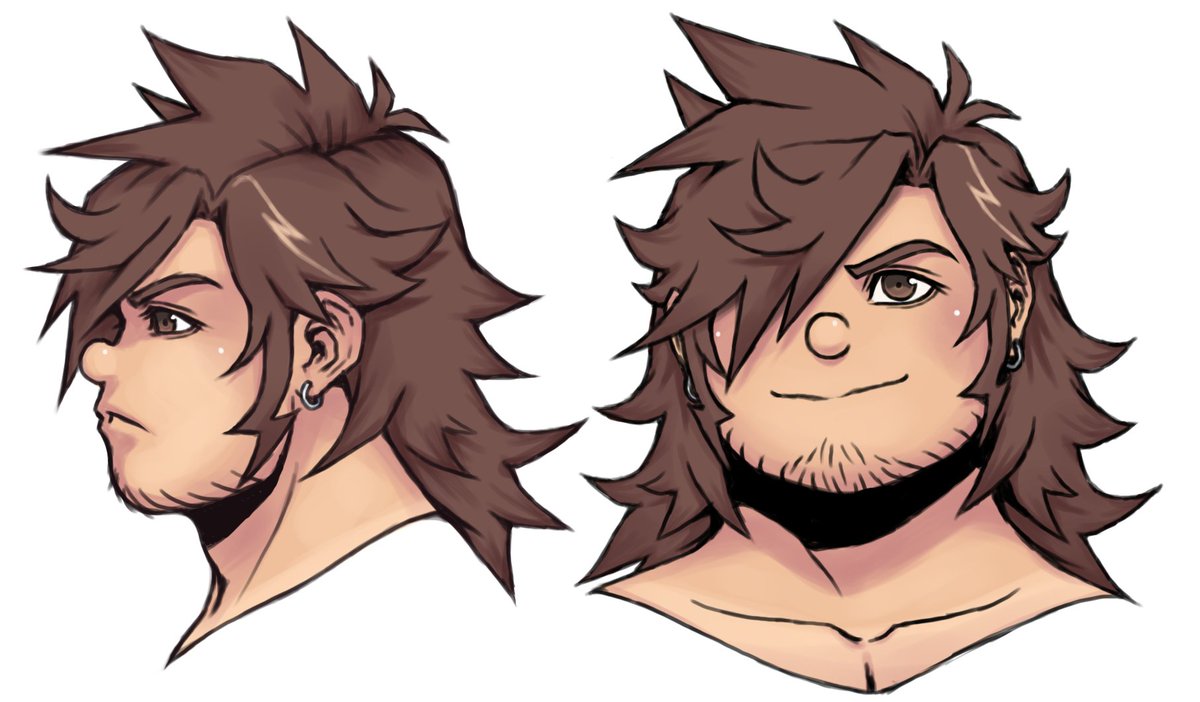 Hello there! I would like to take a moment to share some artwork of an original character that will become very important to this account going forward. His name is currently a secret, but hopefully you will enjoy a good look a this spiky-haired, burly dude. ⚡️