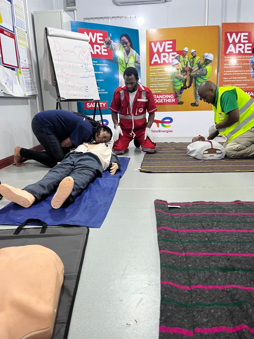 Our First Aid instructors conducted a First aid at work place training to staff of @TotalEnergiesUG oil and gas base camp in Bugungu -Buliisa and Tangi - Pakwach Safety is paramount, and we're proud to be part of fostering a secure workplace environment. #firstaid