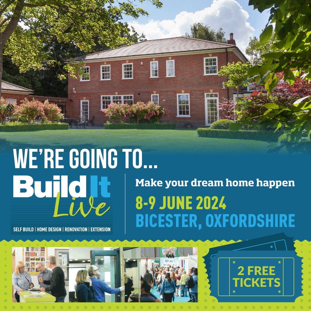 We're going to Build It in Bicester on the 7-9th June! We'll be heading down in just over a month with our sliding sash windows and heritage doors in tow, and we want to see you there! Get your free tickets here 👉 bit.ly/3W9wiw8
