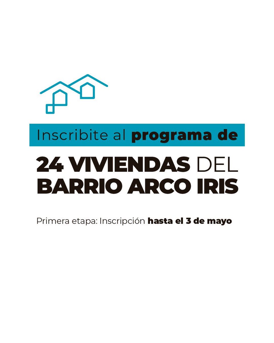 Abrió la inscripción para el sorteo de 24 viviendas en el Barrio Arco Iris 🏠

¿Cuáles son los requisitos? ¿Cómo son los segmentos? ¿Dónde me inscribo? 

Toda la info en tandil.gob.ar 

#tandil #viviendas #casas
