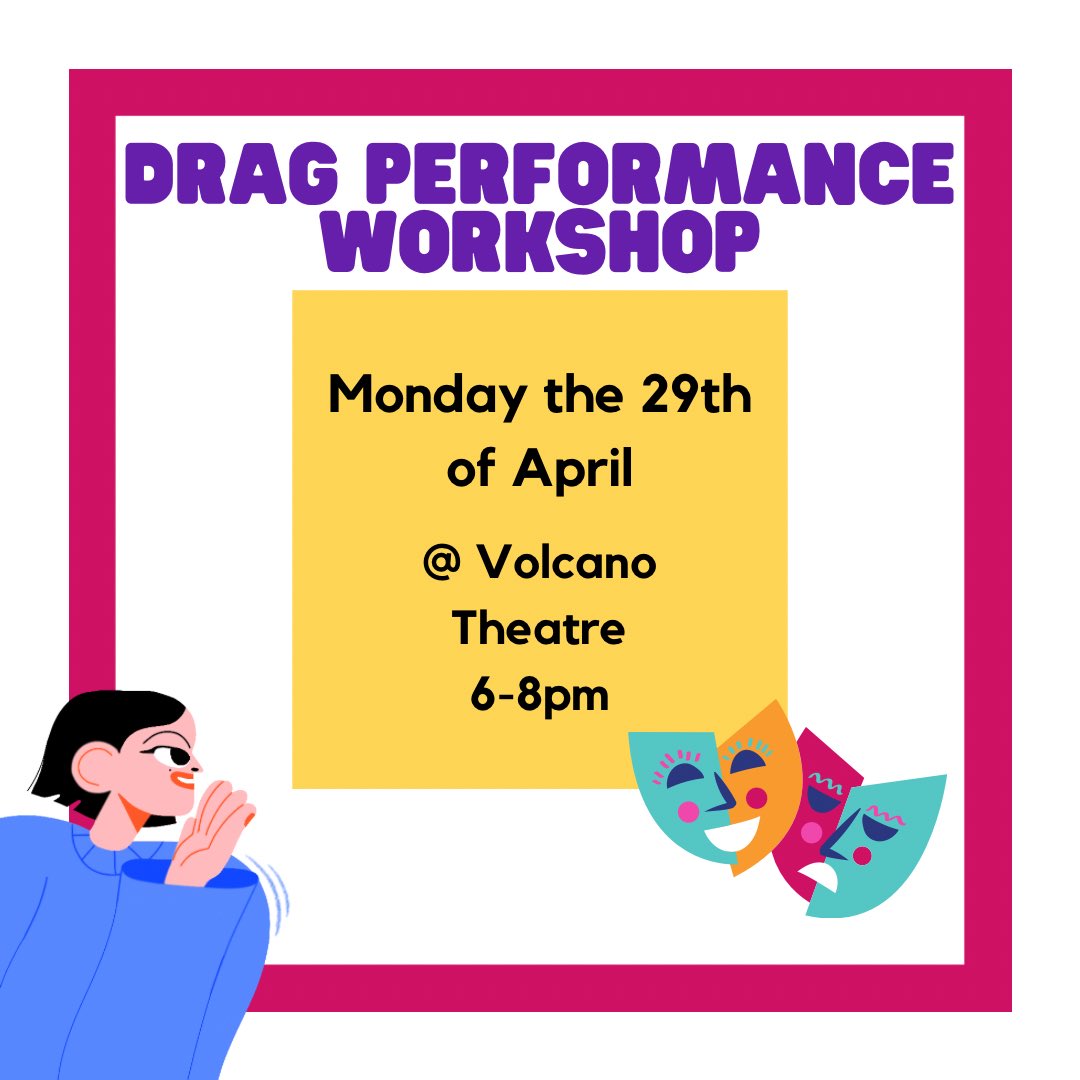 This Monday @queertawe is hosting a drag workshop, it’s going to be a lot of fun and free to attend!