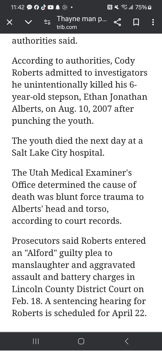 look up Cody Roberts from Wy, who was involved in the death of his 6 year old son . I dont know if is the same Cody Roberts who unalived the Theia the wolf pup but there are news articles on it. #codyroberts #wyoming #danielswy #theia #wolfpup #greenriverwy