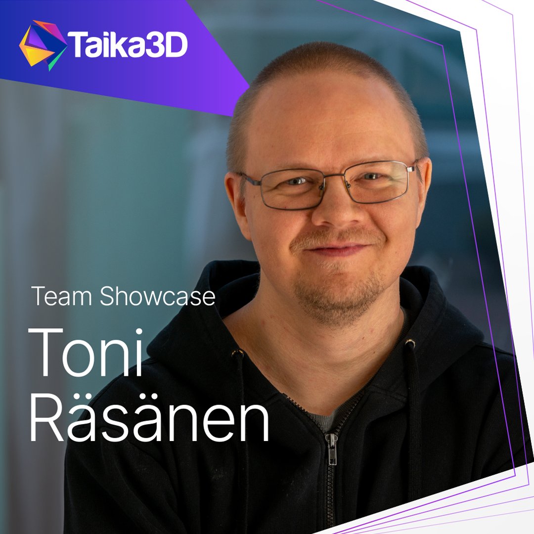 Taika3D's tweet photo. Spotlight on Taika3D Talent 🚀 

As part of highlighting the expertise of our skilled team members, this month we caught up with Toni Räsänen, 3D Software Developer at Taika3D, to hear about his journey so far! Check out his story here https://t.co/zd7tTjp8zT #talent #software https://t.co/SEaeQj16RO