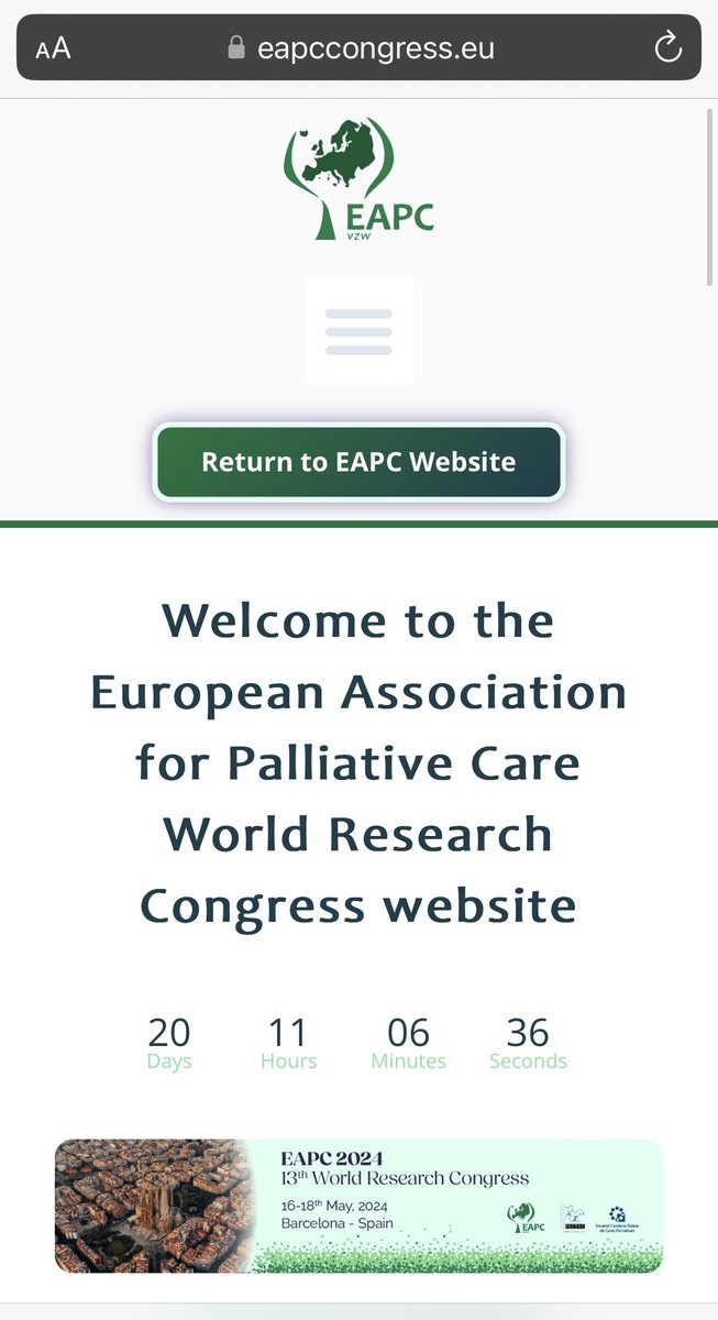 Only 20 days until #EAPC2024 in Spain ✈️ 🧳 🥳🇪🇸☀️