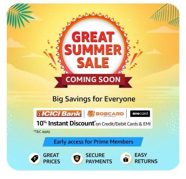 '🌞 Get ready for the hottest deals of the season! 🔥 Don't miss out on exclusive discounts and offers during the Amazon Great Summer Sale! Join our Telegram Channel now to be the first to grab the most exciting deals from RetailGem Deals & Offers! 💎✨ #SummerSale #DealAlert'