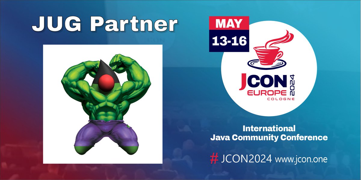 Great! @perujug is back as a partner of #JCON2024! For all #JUG members we offer 1,000 free #JavaUserGroup tickets, first come, first serve! #JCON #Java @jamdiazdiaz Get your free JUG ticket: bit.ly/jcon24-eu-jug-… Become a partner: jcon.koeln/#partner