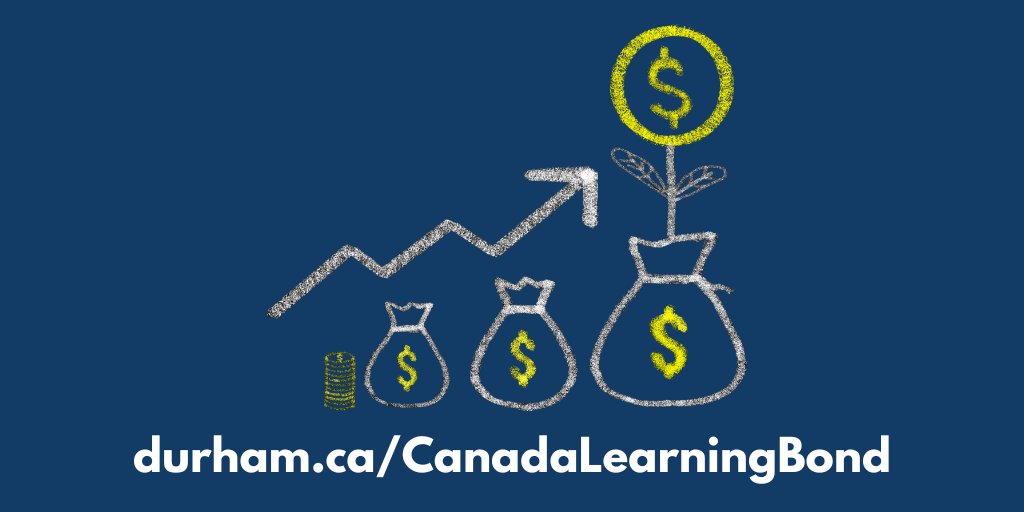 Eligible families can get up to $2,000 for each child for free to save for post-secondary education through the Canada Learning Bond! 🎓 For eligibility and more information, visit durham.ca/CanadaLearning…. @DDSBSchools @DurhamCatholic