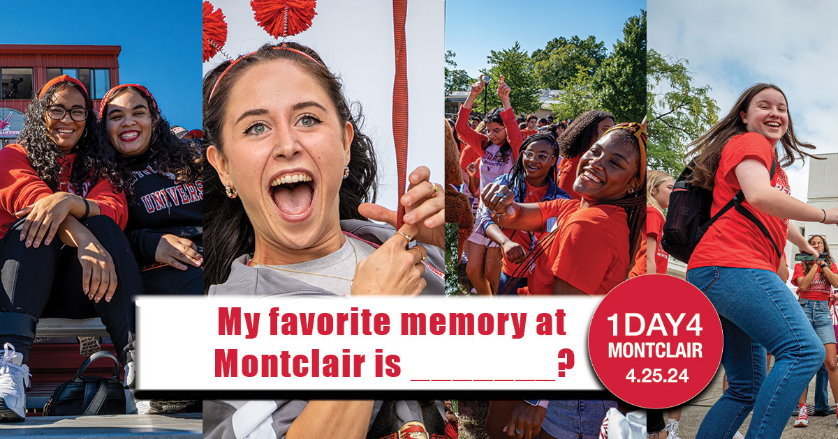 Post your favorite memory of your time here at Montclair! Be sure to include #1Day4Montclair All participants will be entered to win a Red Hawk hoodie! PS - Don't forget to support student success and click this link to make your gift today: brnw.ch/21wJaia