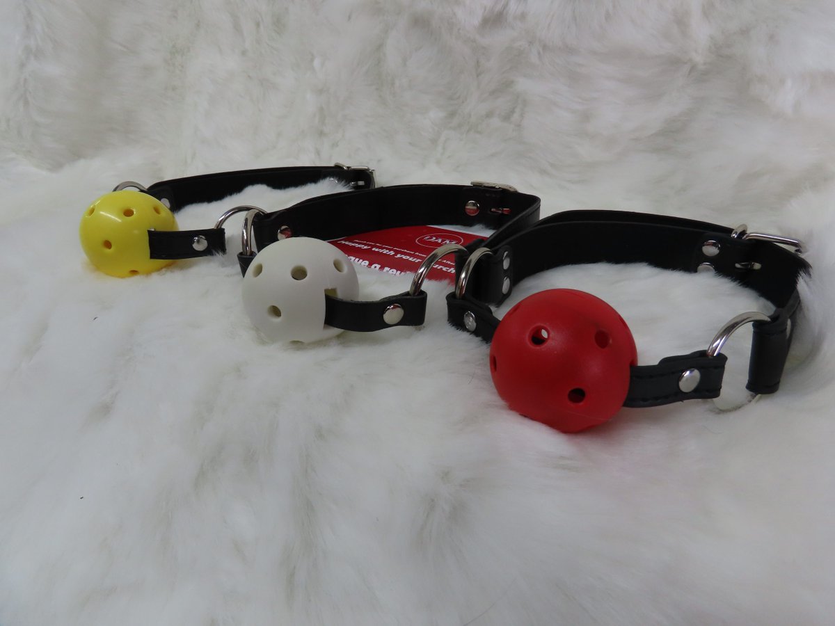 This Ball gag has holes in making it easy to breath while wearing, but also causes the wearer to lose control of their dribbling. As you can see these are not cheap repurposed practice golf balls that have had holes cut in them/ are DANGEROUS. They are strong plastic Balls, which…