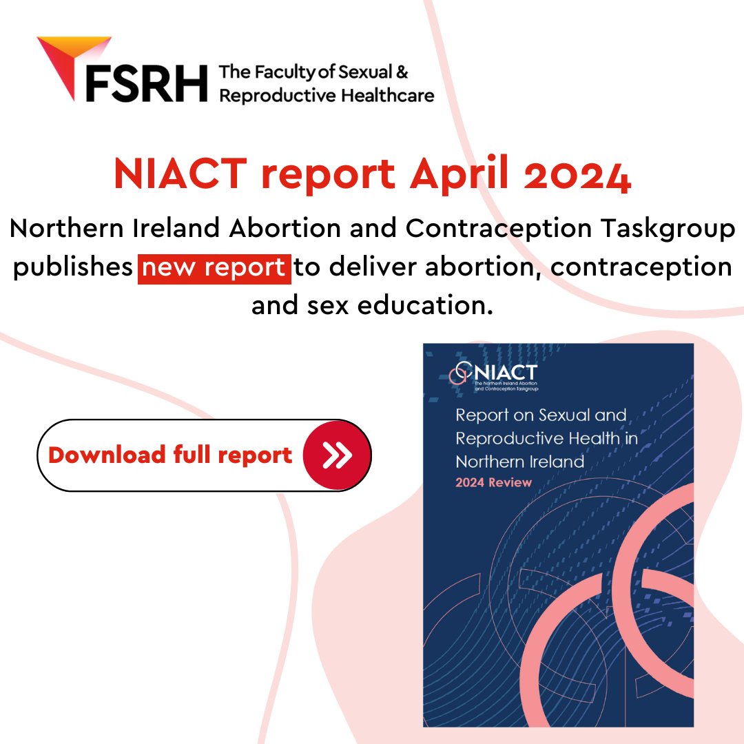 The Northern Ireland Abortion and Contraception Taskgroup (NIACT) publishes new report to deliver abortion, contraception and sex education. Download the full report here: l8r.it/27fd