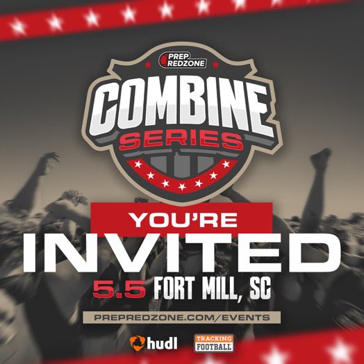 Thank you @PrepRedzoneSC for the invite! Can't wait to get this work in! @BennettSwygert @a_bennon @CoachSullivanF3 @hhsramsstrength @_TankHawthorne @iguerin @MaxPreps