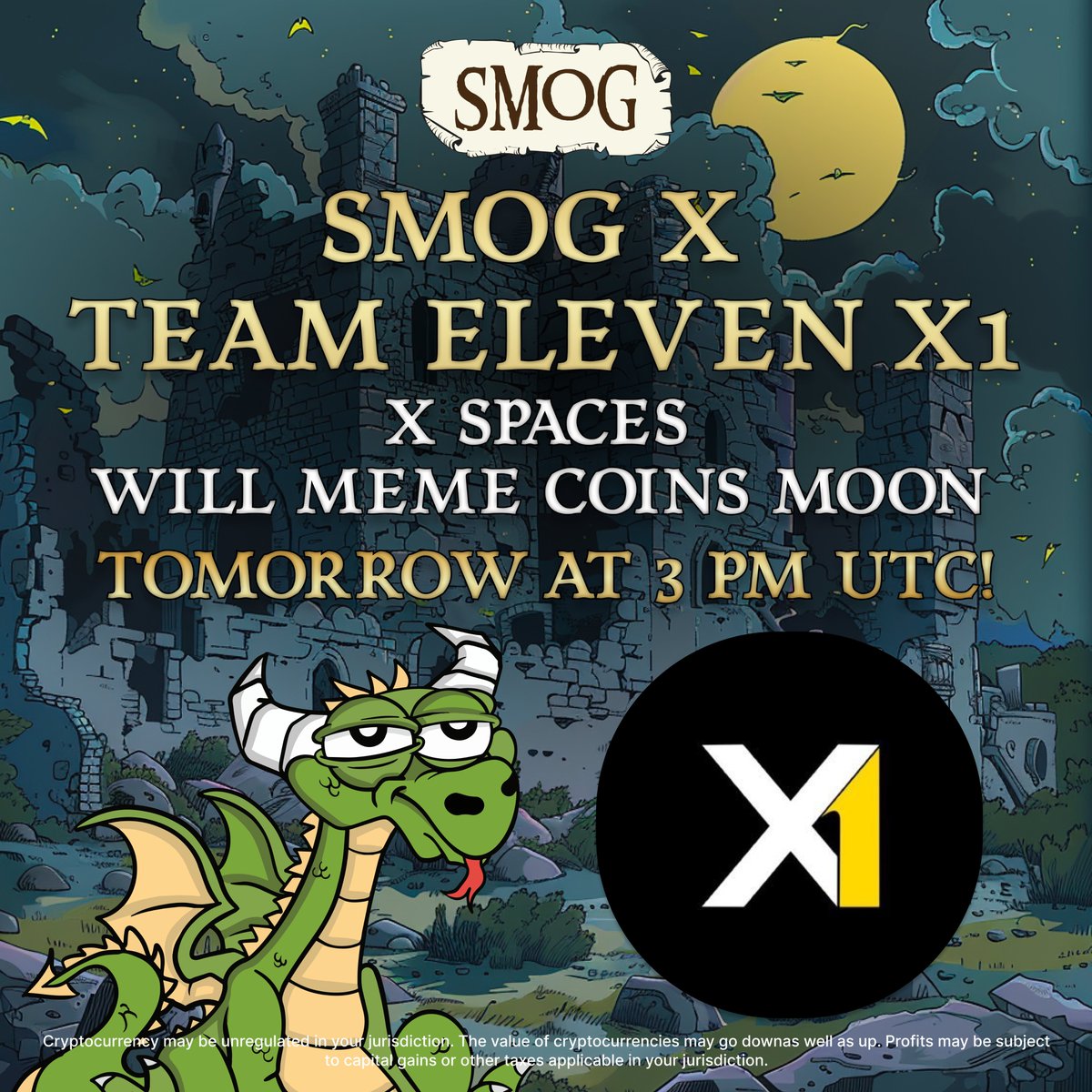 You heard it right #Dragons! 🐉

We've got 2 X Spaces tomorrow! 🎉

The second one will be with <a href="/TeamElevenX1/">TeamX1</a> and other special guests. 🌟

At 3 pm UTC! ⏰

Tune in! 🎧
