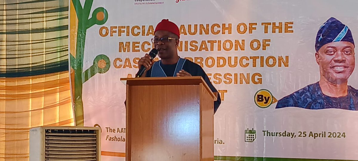 #AgriDrive model for #mechanization & #processing of #cassava is a pragmatic approach for agribusiness. @nrcri_umudike is committed to holding the hands of cassava producers to achieve improved production for a sustainable supply of feedstock to the processing plant. @aatfafrica