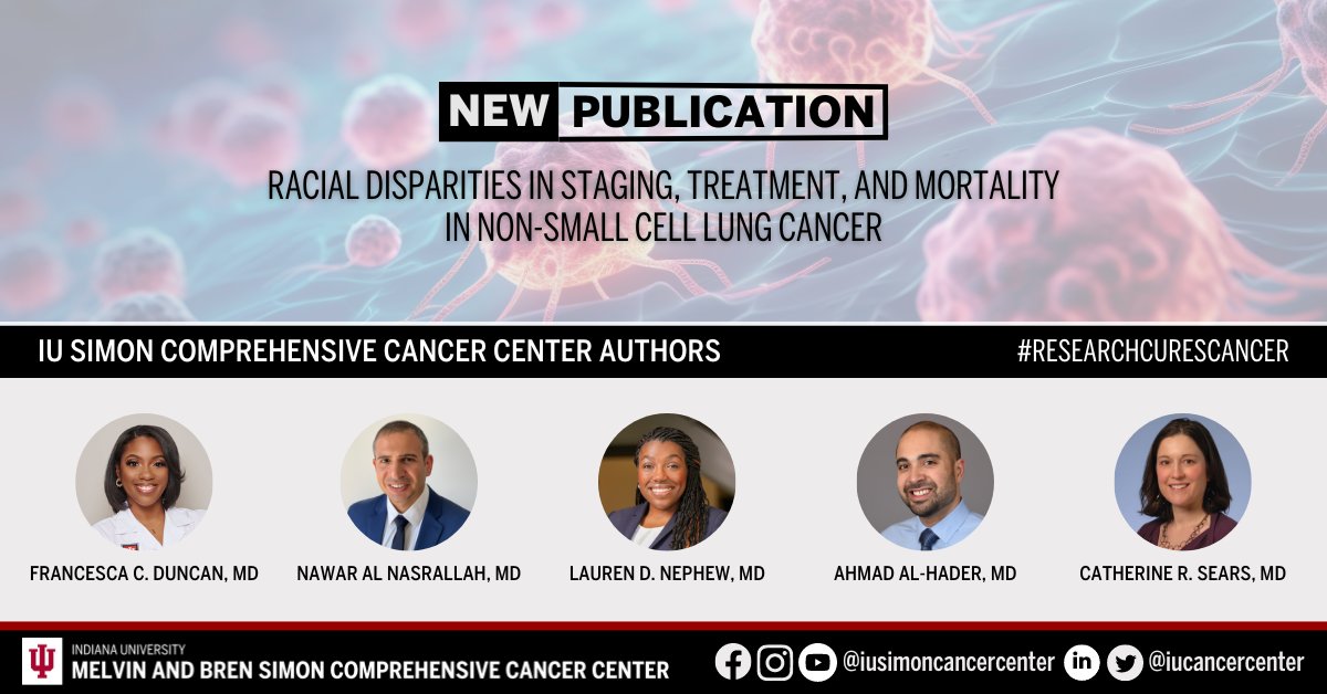 Learn about the latest in cancer research from the cancer center’s Drs. Francesca C. Duncan, Nawar Al Nasrallah, Lauren D. Nephew, Ahmad Al-Hader, and Catherine R. Sears in their recent article published in Translational Lung Cancer Research. Read more: ow.ly/WXrT50R6Xi9.