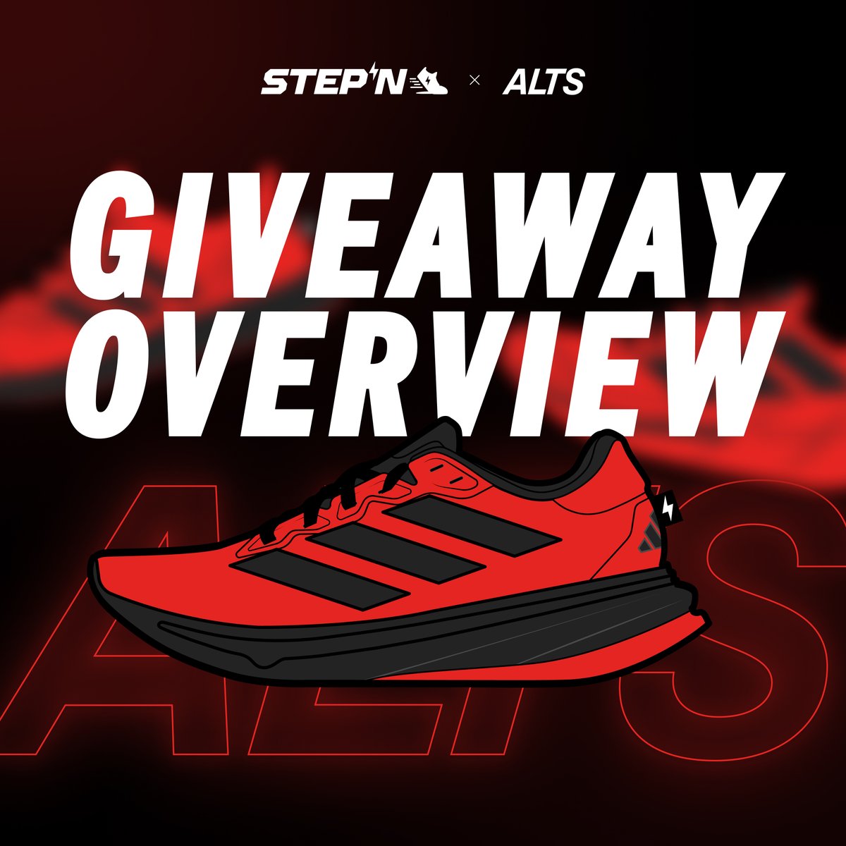 GM ALTS ☕️, let's welcome all of our new @Stepnofficial x adidas holders to our community! Show us your STEPN kicks below! 👀 In case you missed it, here's a quick overview of the ongoing giveaways.🔻