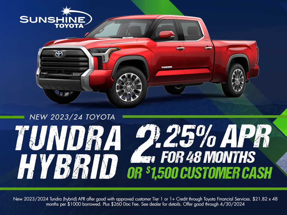 Score Big Savings on a New Tundra! Hurry, Limited Time Only! #sunshinetoyota #toyota #carsforsale