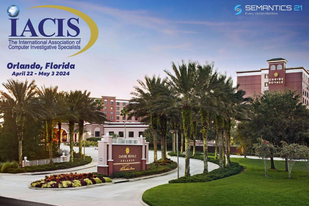 Semantics 21 are excited to be part of #IACISOrlando! Join us on booth 11 from today as we delve into the latest trends facing investigators and how we are arming them with the tools to crack the case. 

#EveryVictimMatters #Digitalforensics