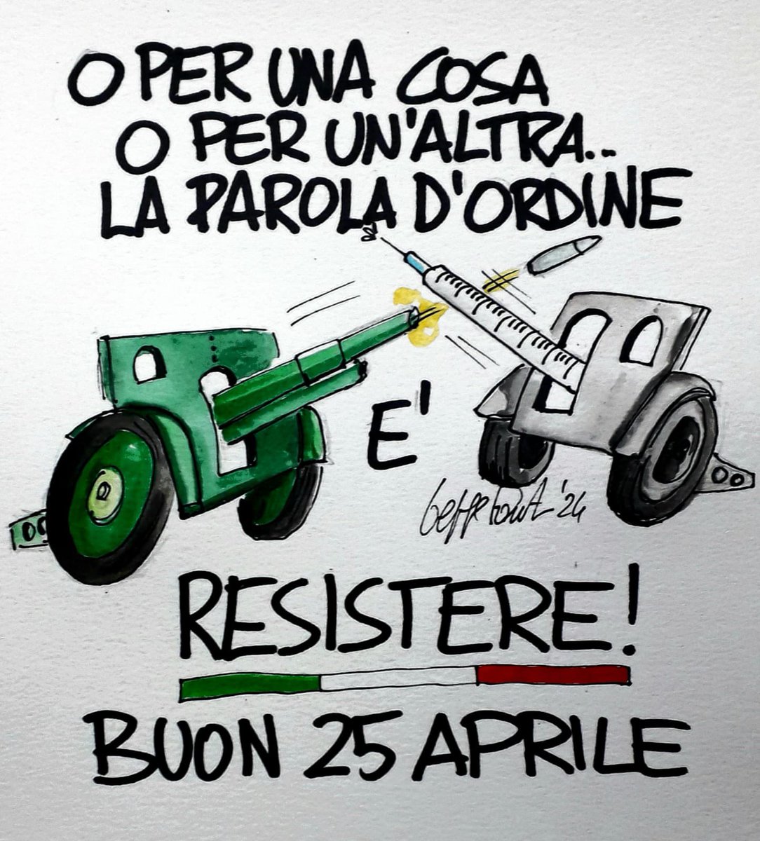 #25aprile PAROLA D’ORDINE RESISTERE! @beppefantin #greenpass #liberazione #25aprile_e_antifascista #obbligovaccinale