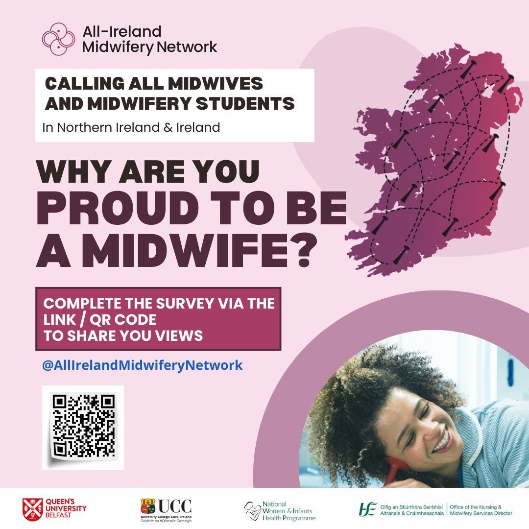 If you are a midwife or midwifery students working in Northern Ireland or Ireland, you are invited to share your views in a survey on how you feel about being a midwife and what makes you proud to be a midwife. buff.ly/3WbCCmP