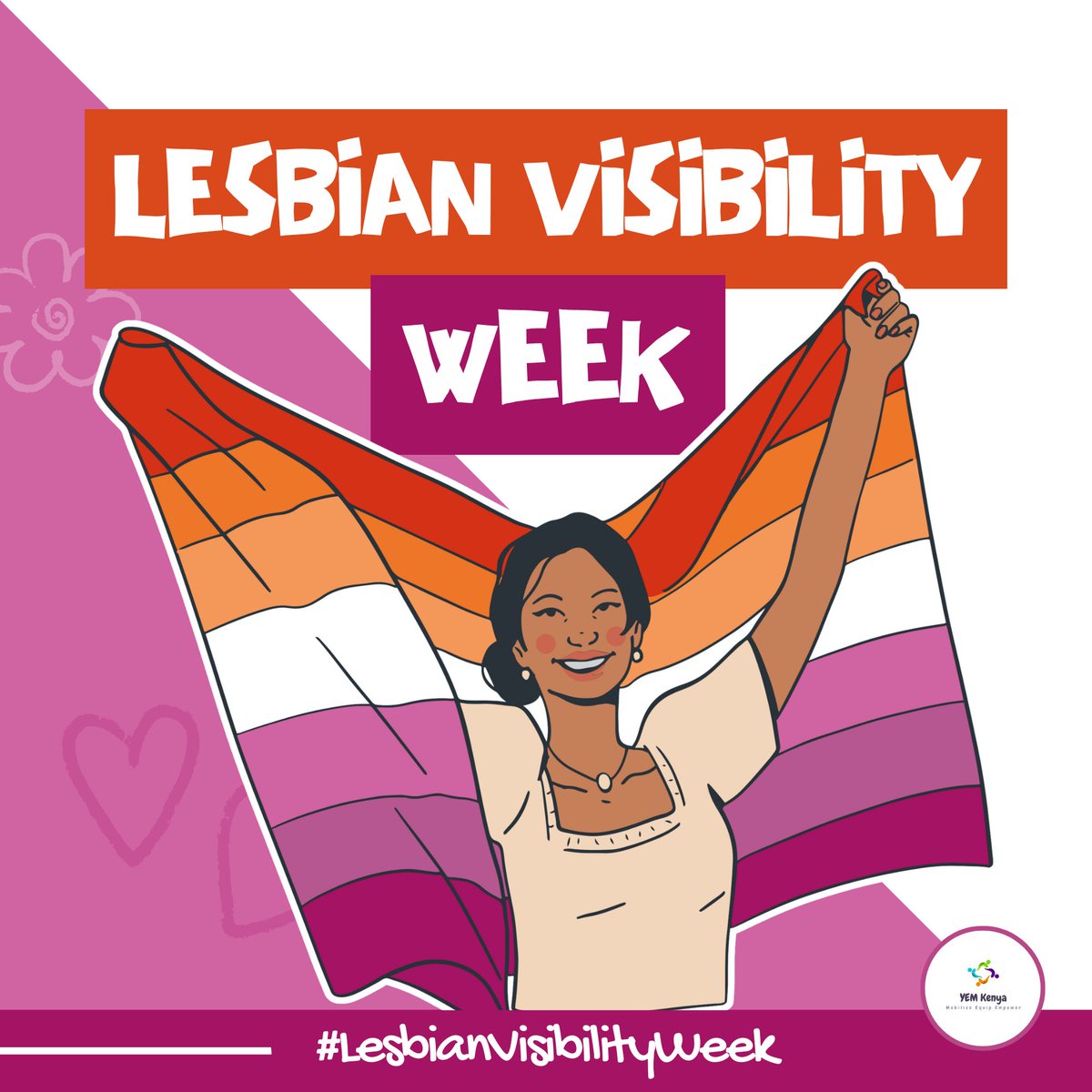 Happy #LesbianVisibilityWeek! 🧡💛💜