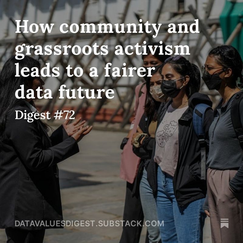 ✊ Join the movement towards a fairer data future through community-led action. 🌟 In the latest #DataValues Digest, learn how diverse voices + perspectives influence data processes, advocate for representation + empower marginalized communities. 🔖 bit.ly/3xYV5c9