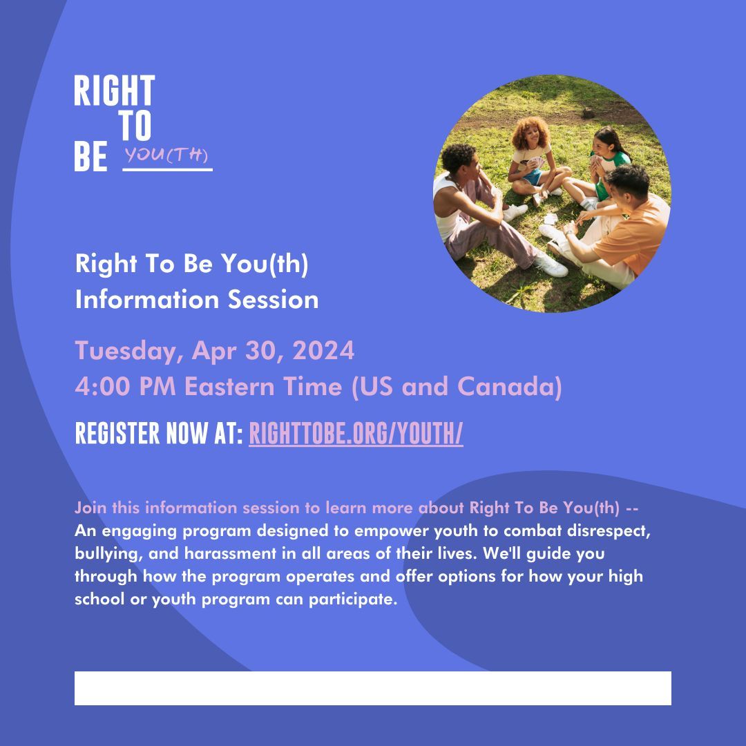 Connect, protect, and transform! Learn how the 5D's can redefine respect and safety in your school on Apr 30. Register today at zoom.us/meeting/regist… #EducationForChange #RightToBeYouth