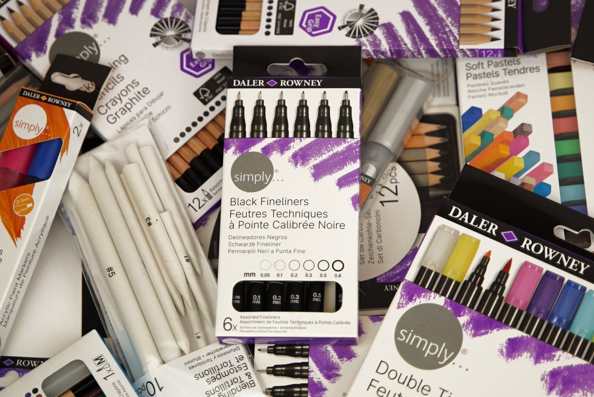 DalerRowney's tweet photo. The Simply collection by Daler-Rowney gives budding and beginner artists the chance to try something new without the large price tag.
#SimplyCreate #DalerRowney #InspiringCreativity #Paintloud #ArtSupplies #ArtManufacturer https://t.co/RnnVjpTnra