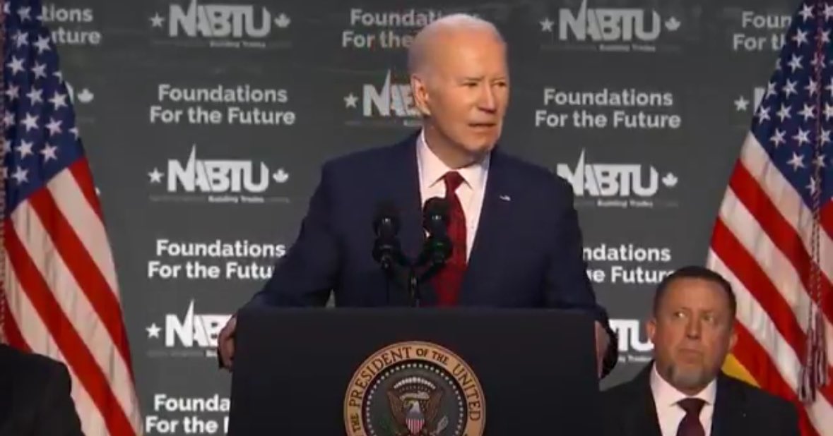 Joe Biden “God bless America. Now walk off stage carefully you stupid old twat”