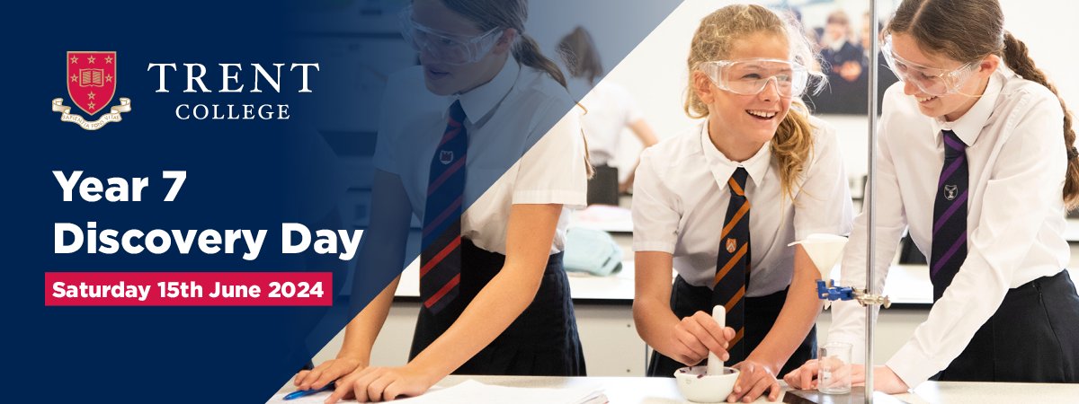 Children applying to join #Year7 in 2025 are invited to our upcoming Discovery Day on Saturday 15 June 2024.

During this event, the children will immerse themselves in a day in the life at Trent College. From engaging taster lessons to making new friends and exploring the