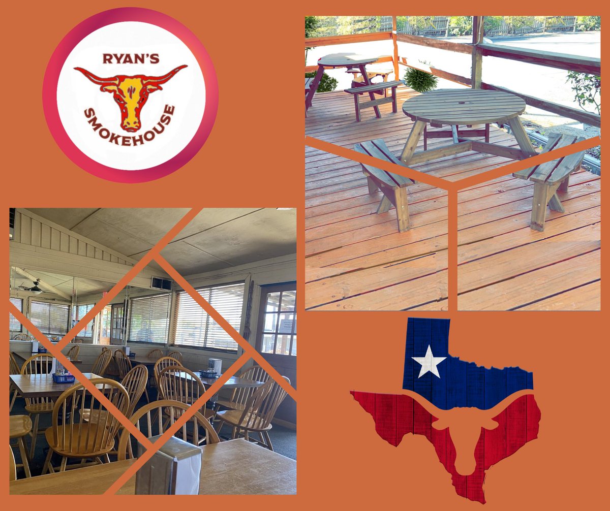 Sunny days call for BBQ on the patio! ☀️ Join us at Ryan’s Smokehouse for savory smoked sausage, brisket, and ribs that fall right off the bone. And who can resist our homemade sides and desserts? No one! Dine with us today. #WebsterTexas #BBQEats #RyansSmokehouse #comfortfood