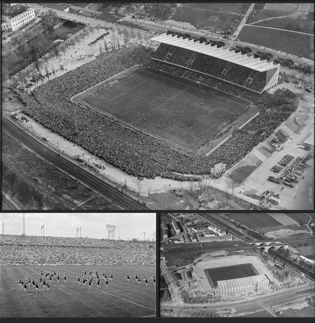 Happy Birthday, Joggeli ❤️💙

Heute vor 70 Jahren:

«Eröffnung des neuen Fussball-Stadions St. Jakob (Architekten J. Gass und W. Boos) mit dem Länderspiel Deutschland–Schweiz vor rund 52'000 Zuschauern.»

via @baslerstadtbuch

 #rotblaulive
#fcbasel1893
#allizaemme