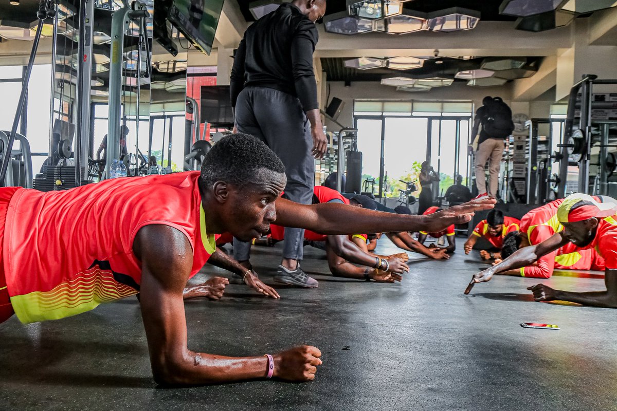 Determination is nothing without hardwork and dedication, in preparation for the T20 world Cup with The Uganda Cricket Cranes @uganda_cricket_association & 'The Fitness Guru' as their Wellness Guide. #cricketuganda #cricket #t20worldcup