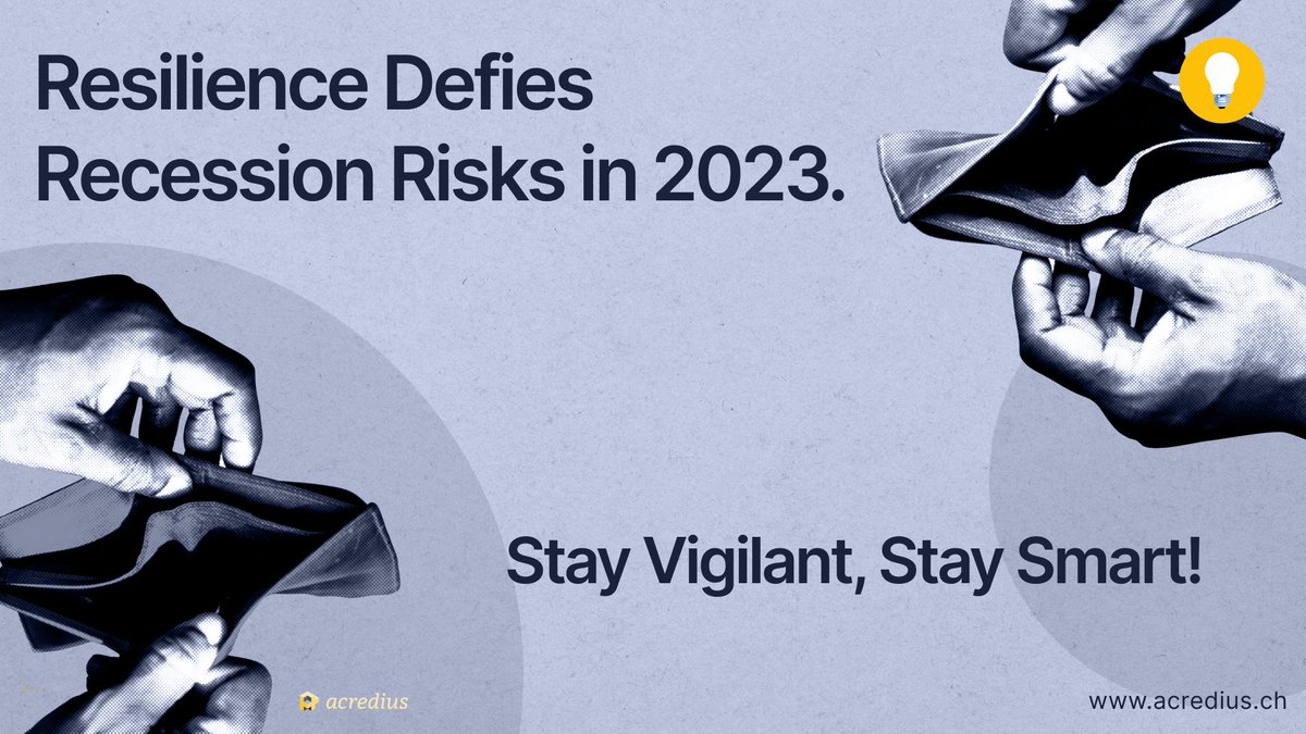 2023: Economists braced for recession, but plot twist! 
🌪️   Unexpected job growth and resilient consumer spending defy expectations and challenging anticipations. 
💪💸   NABE survey: 58% expected recession, which is not happening yet!   Read more here 👉 cutt.ly/xwDEm2WT