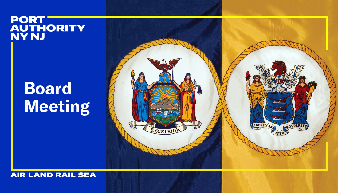 The meeting of the Board of The Port Authority of NY & NJ is scheduled for today, Thursday, 4/25, at 12:45pm. Public Agenda: ow.ly/QW3q50PML8s Livestream on ➡️ Website: ow.ly/4P5e50PML8v Facebook: ow.ly/t8OH50PML8u YouTube: ow.ly/M8ck50PML8t